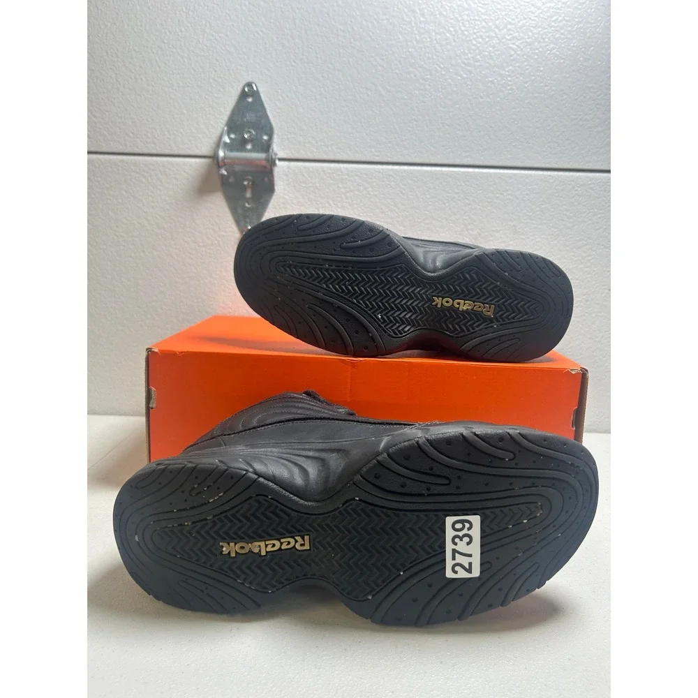 Reebok RB 210 KTS Black Leather Mid Top 10.5m #2739